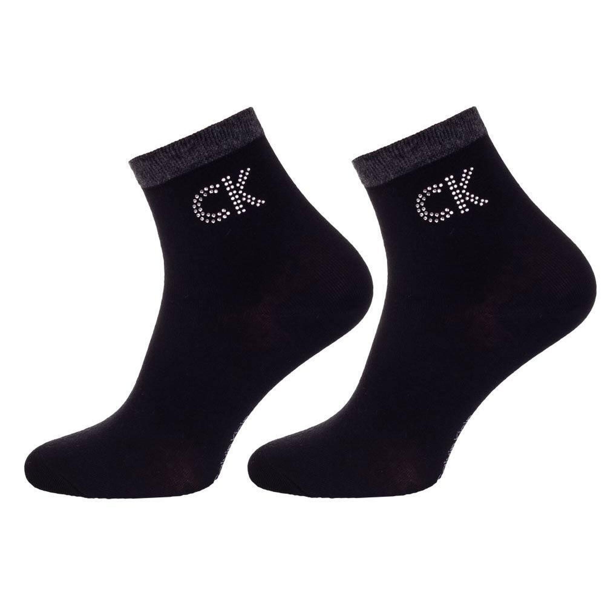 Skarpetki Calvin Klein Damsenken z Wielkim Kryształowym Logo 37-41