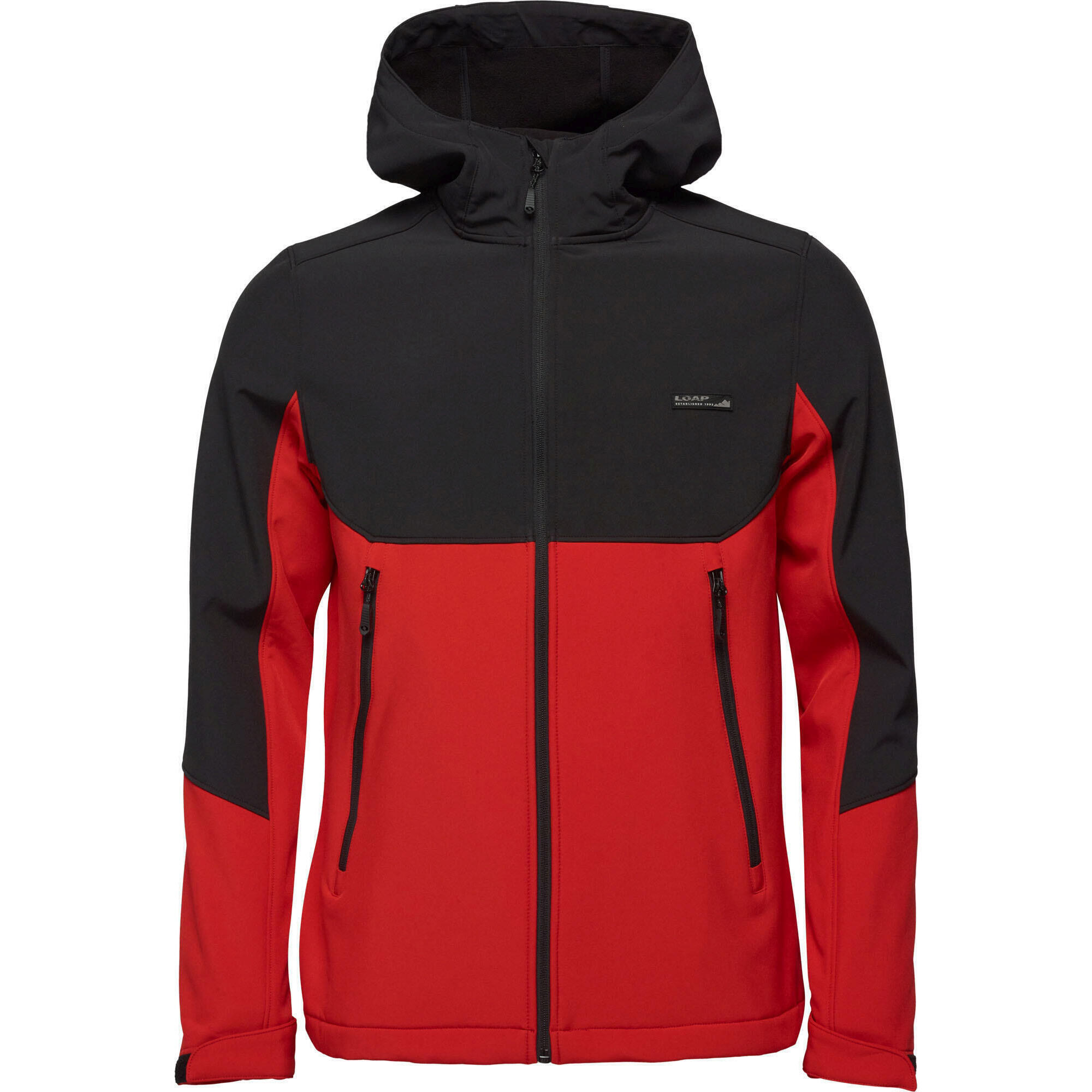 Zooplements - Veste Softshell Homme Loap Lucas - Rouge/noir, S - Softshell - Noir|rouge - Decathlon