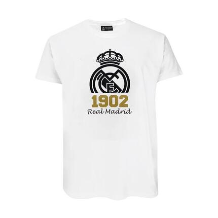Real Madrid 1902 – Weißes T-Shirt mit Wappen