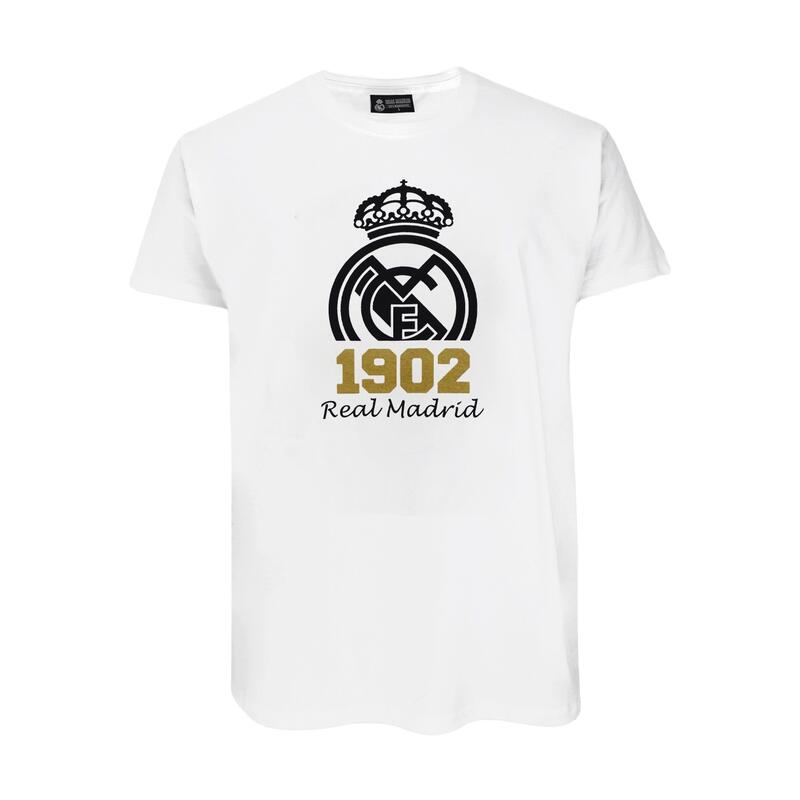 Real Madryt 1902 - biała koszulka z herbem