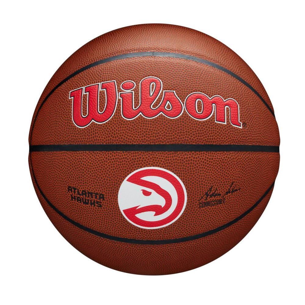 Wilson - Ballon De Basketball Wilson Nba Team Alliance – Atlanta Hawks - Ballon De Basket - Marron - 7 - Decathlon