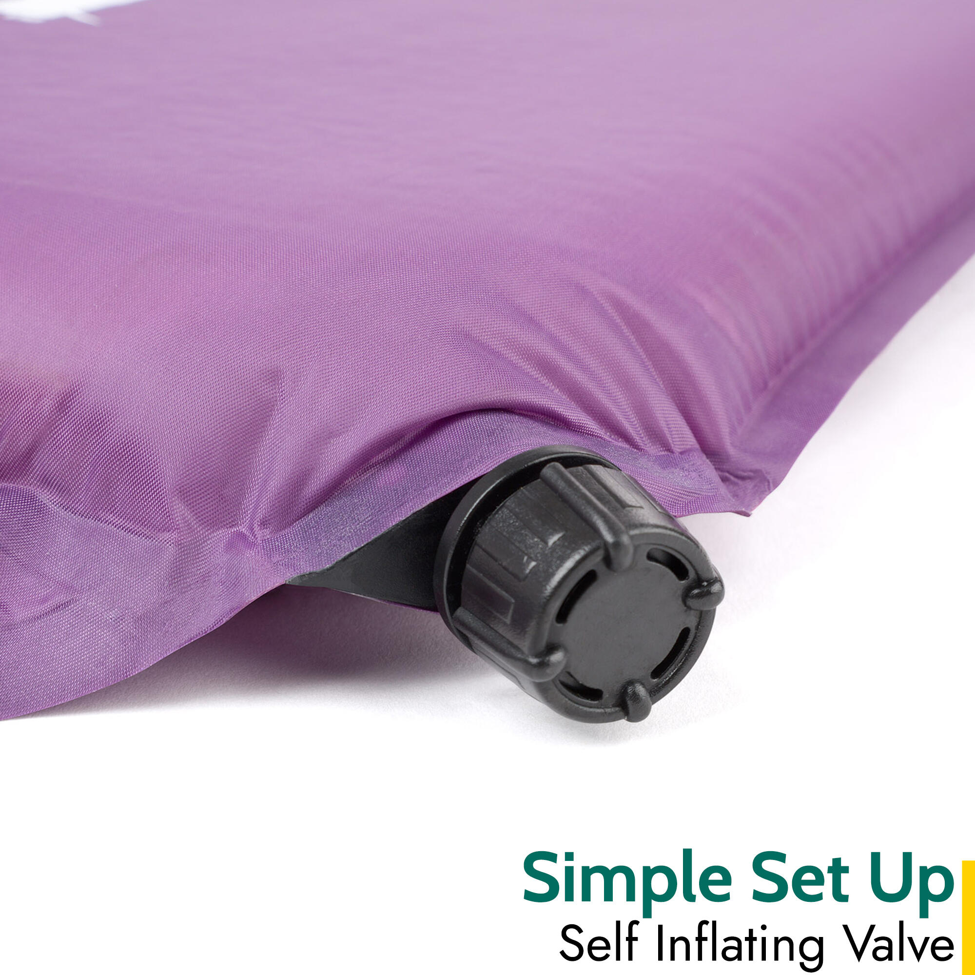 Double Camping Mat Self Inflating Inflatable Roll Mattress Extra Thick 5cm Trail 3/7