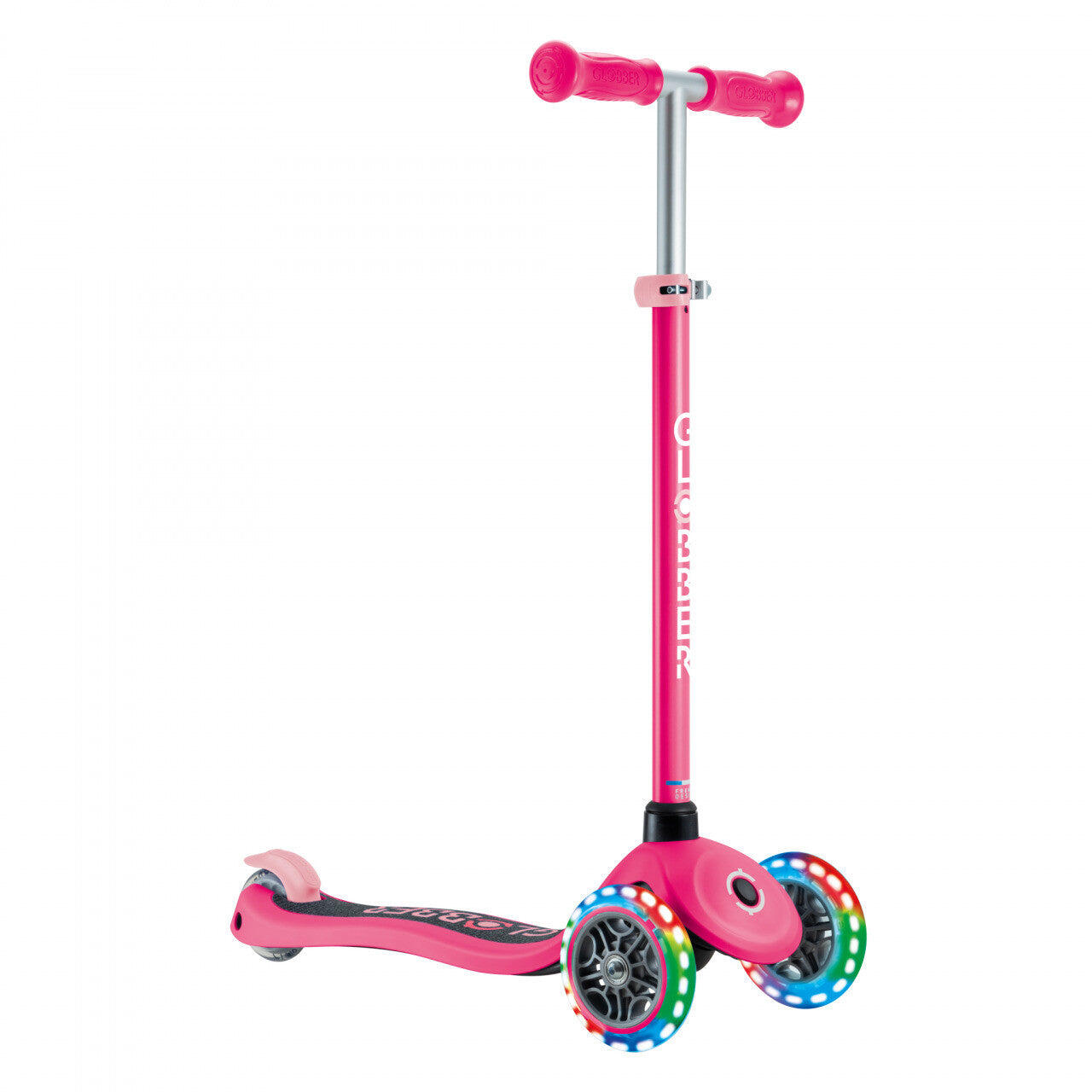 Globber Primo Kids Scooter w/Lights Fuchsia-Pastel Pink
