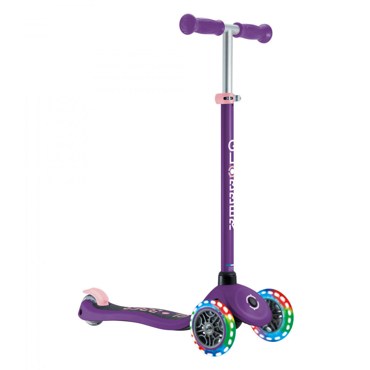 Globber Primo Kids Scooter w/Lights Dark Purple