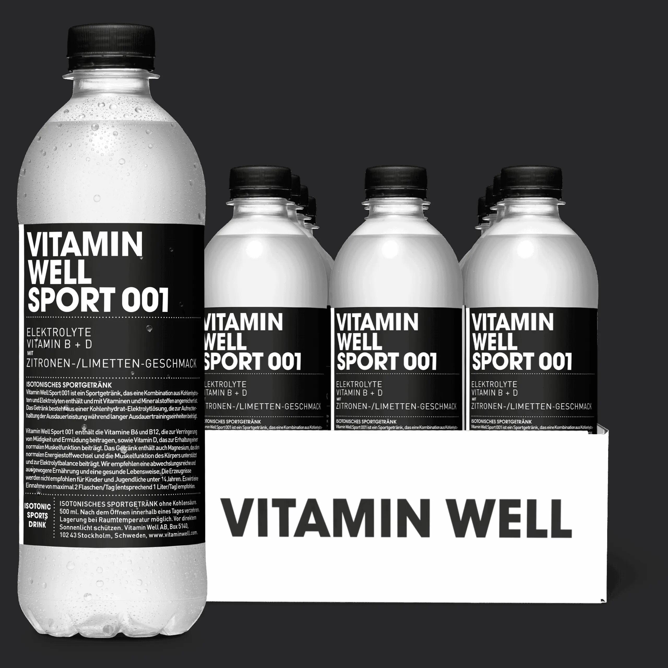 Sport 001 500ml Vitamin Well (lot de 12) 1/2