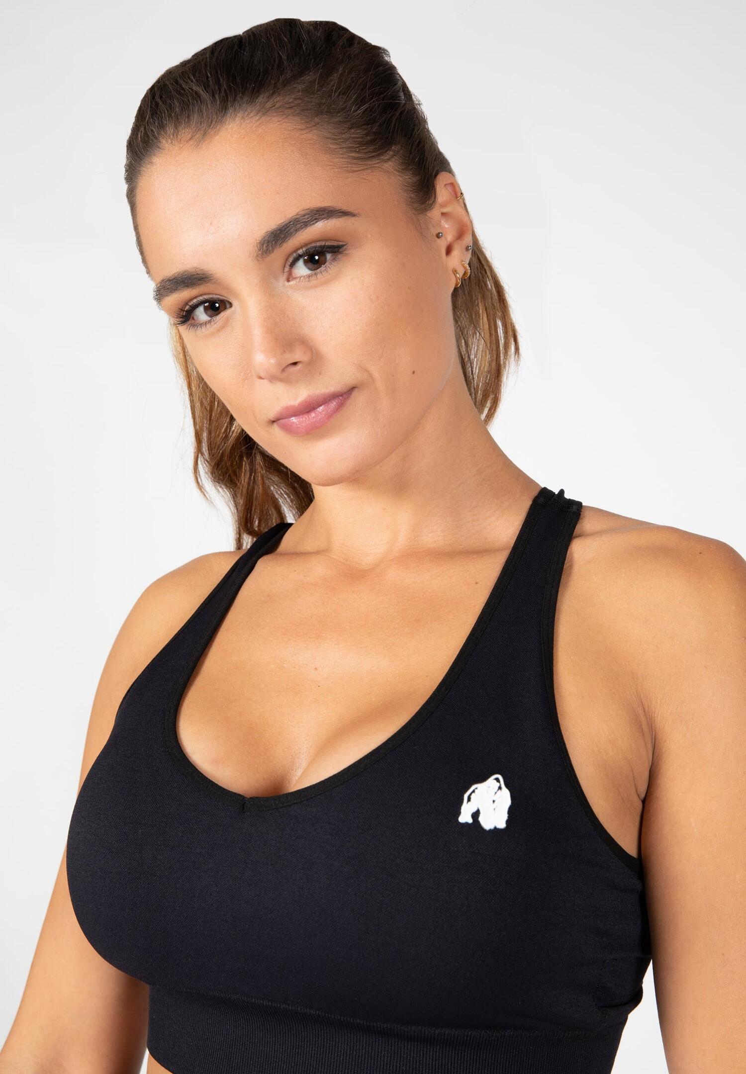Hilton Senza soluzione di continuità Reggiseno sportivo - Nero 3/6