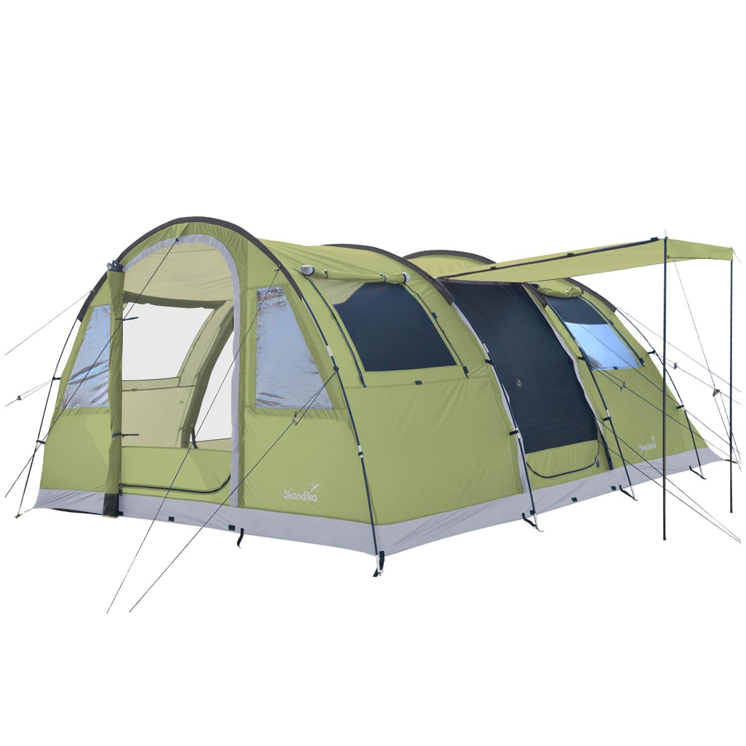 Skandika - Seconde Vie - Tente Tunnel Gotland 4 Protect - 4 Pers - Cabine Sombre, Sol Cousu - Tente - Vert - 4 Places - Decathlon