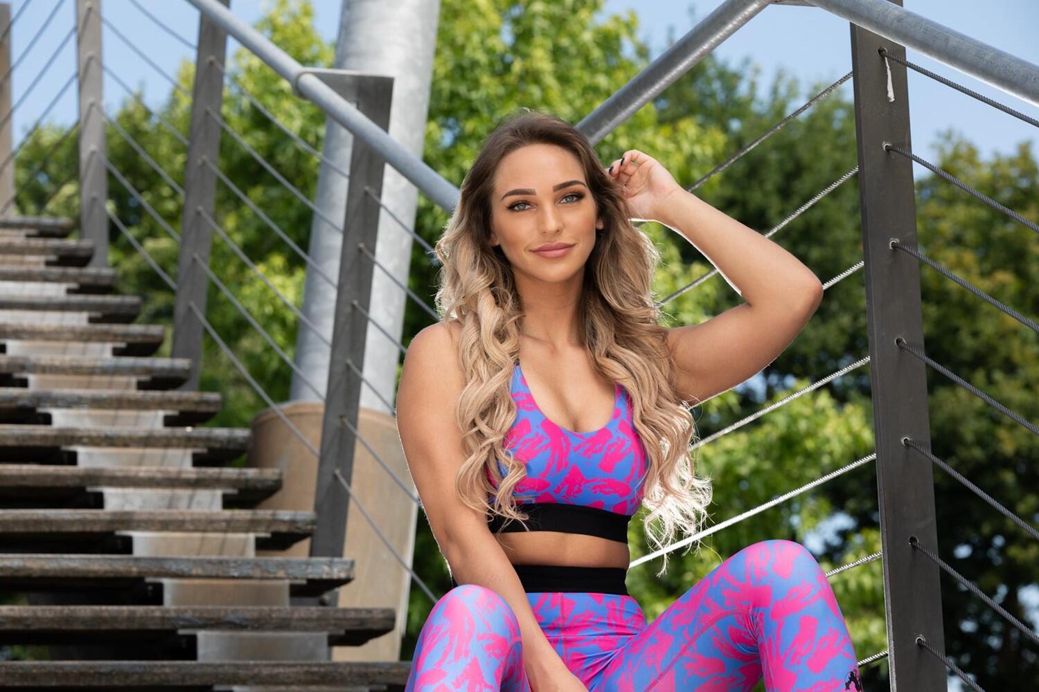 Colby Leggings - Blu/Rosa 3/7