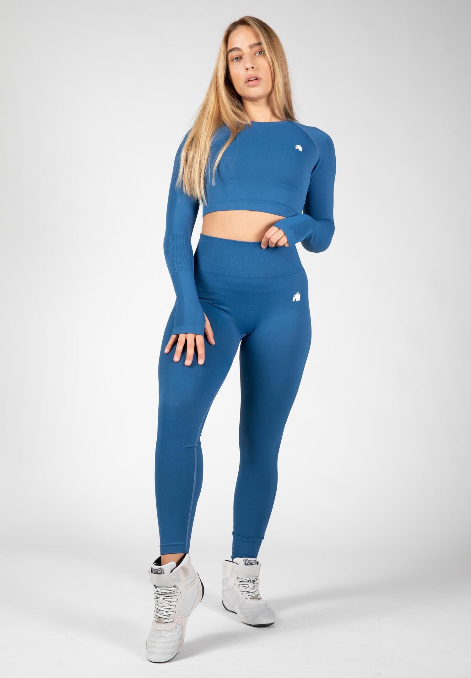 Hilton Seamless Long Sleeve - Blauw 4/6