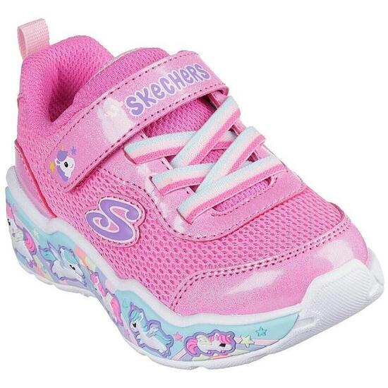 Zapatillas Skechers Play Scene - Fun Squ, Rosado, Niños
