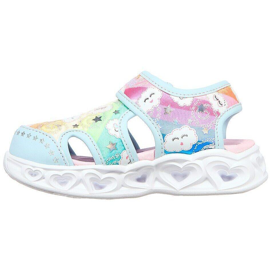 Sandales Skechers Heart Lights Sandals, Bleu, Enfants 4/5