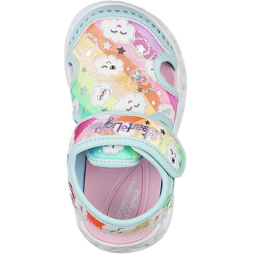 Sandales Skechers Heart Lights Sandals, Bleu, Enfants 2/5