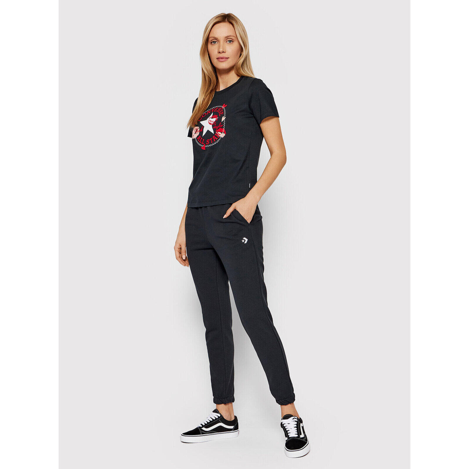 Broek Converse Icon Play, Zwart, Dames 3/5