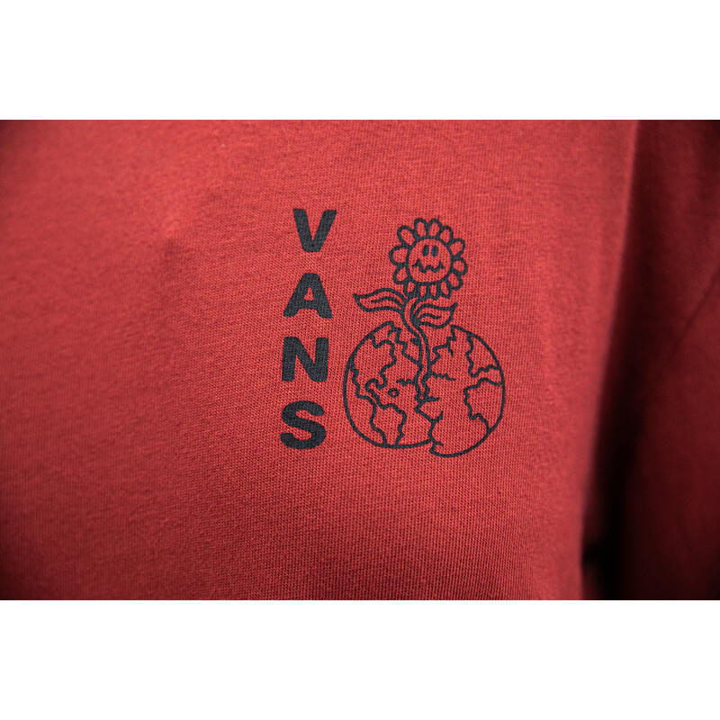 Bluza femei Vans Flo Rez Wash, Rosu