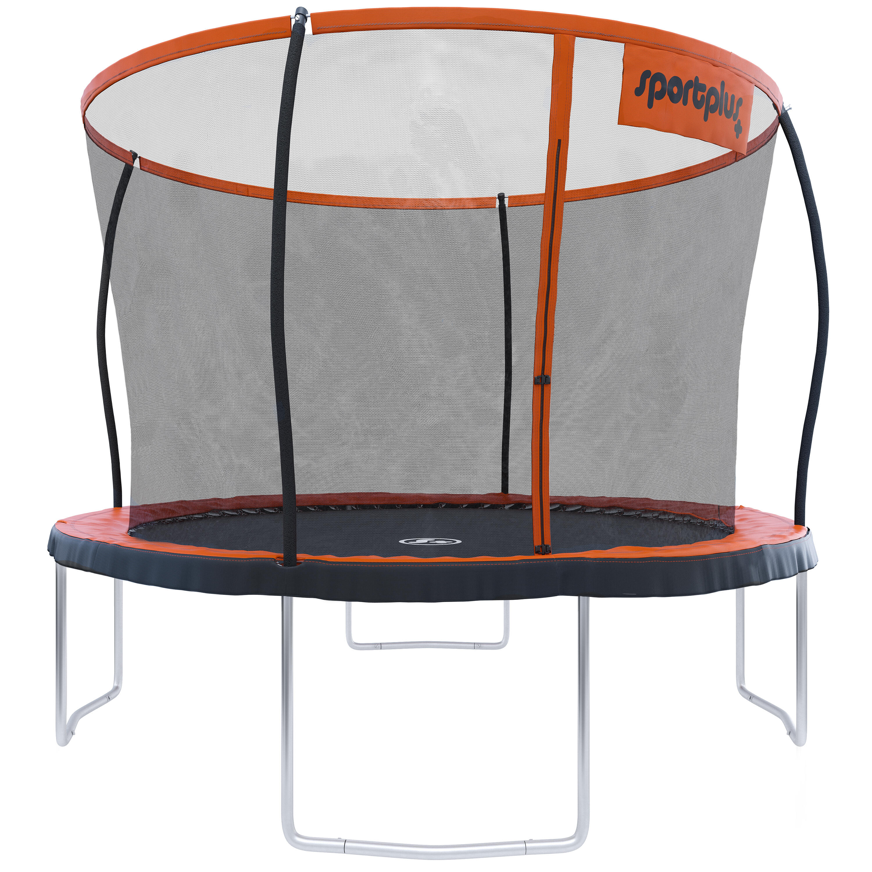 SPORTPLUS SportPlus Gartentrampolin Ø 366 cm – Outdoor-Trampolin in Orange für Familien