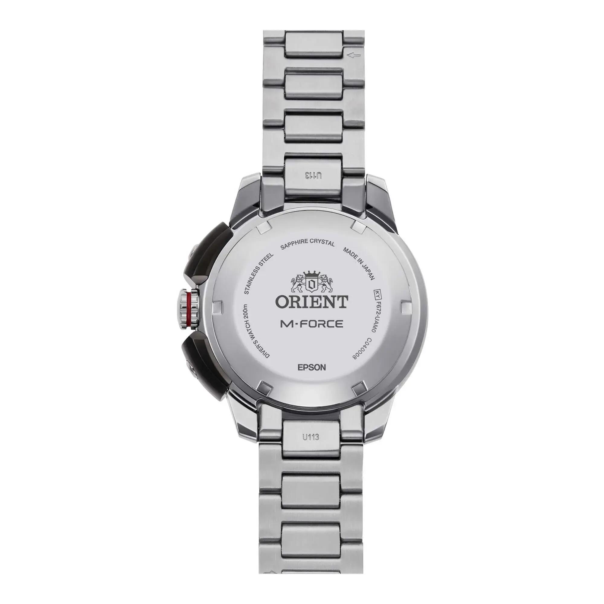 ORIENT M-Force RA-AC0L02R00B montre mécanique homme 200 m, cadran rouge 4/4
