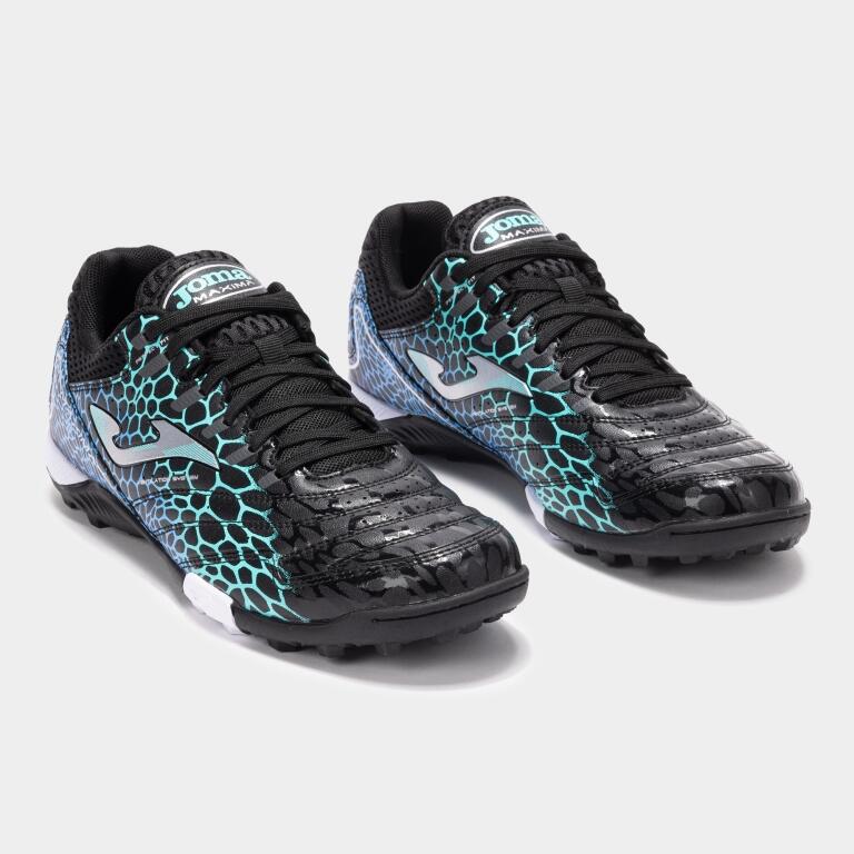 Pantofi fotbal Joma Maxima 2531 Turf, negru/turcoaz, 46