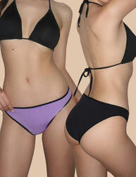 Pack:2 culottes de bikini brésiliennes menstruelles avec flux important Mara