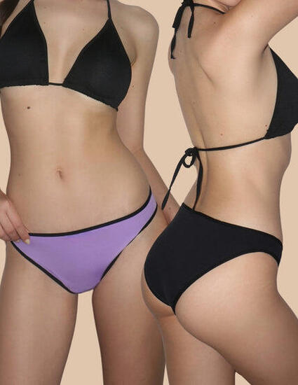 Confezione: 2 mutandine mestruali brasiliane con flusso abbondante Mara