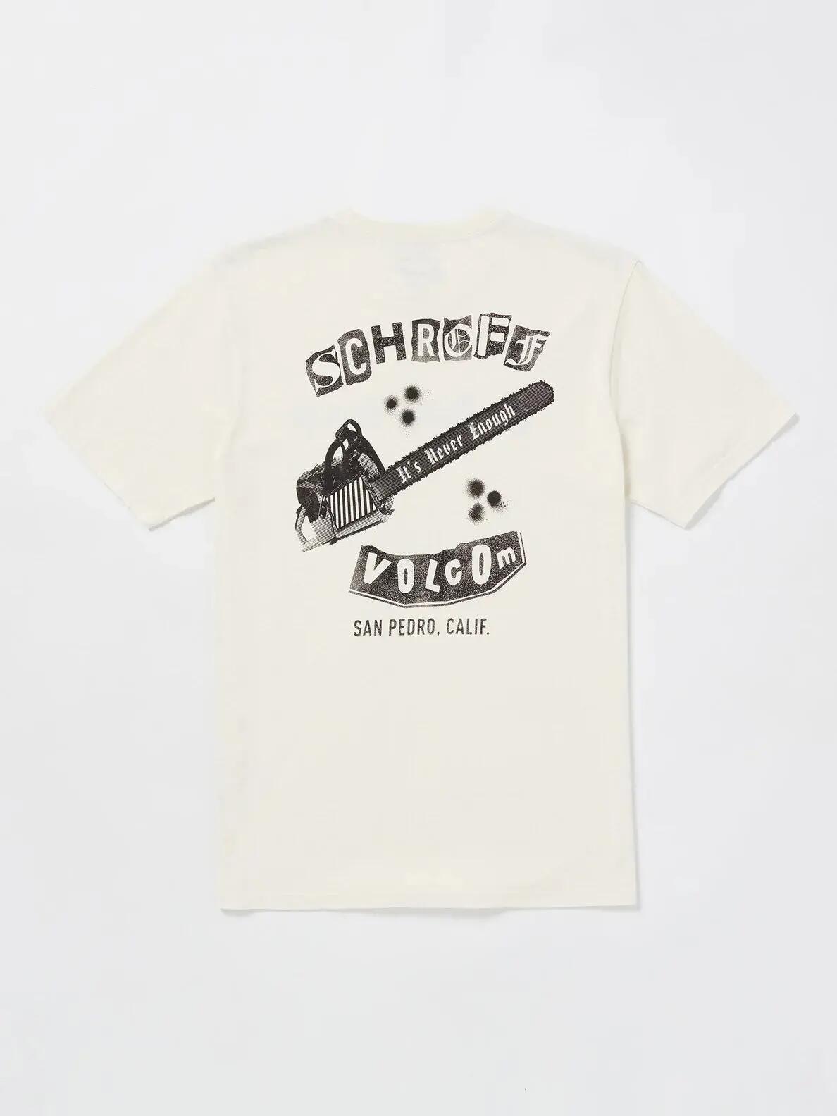 T-shirt - Skate - Unisexo - Schroff X Chainshaw - Off White 2/2