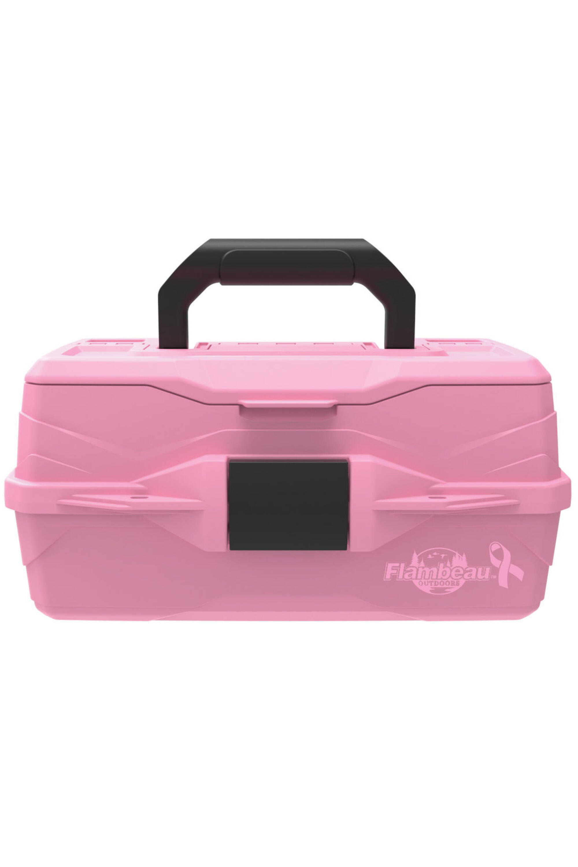 FLAMBEAU Classic Fishing Tackle Box One Tray Pink Ribbon