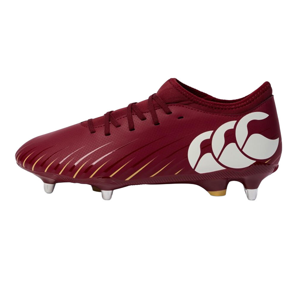 Mens Falcon Team Soft Ground Rugby Boots (Red) 1/2