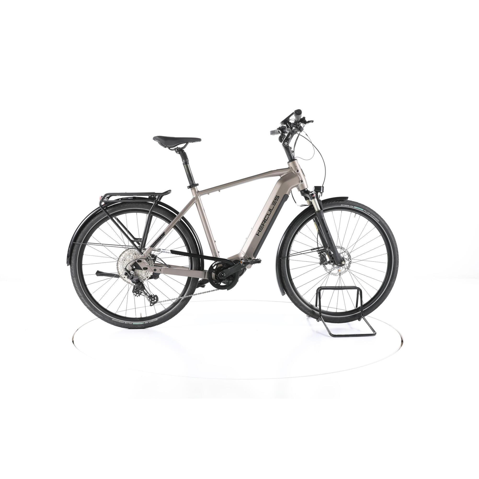 Hercules - Reconditionné - Hercules Edison Comp I-12 Trekking Vélo Électrique - Très Bon - Vélo De Voyage - Beige - 53 - Decathlon