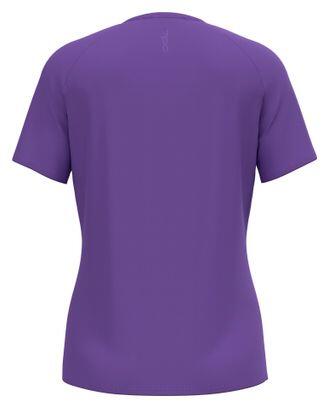 Odlo Essential Print dames Jersey met korte mouwen paars 2/6