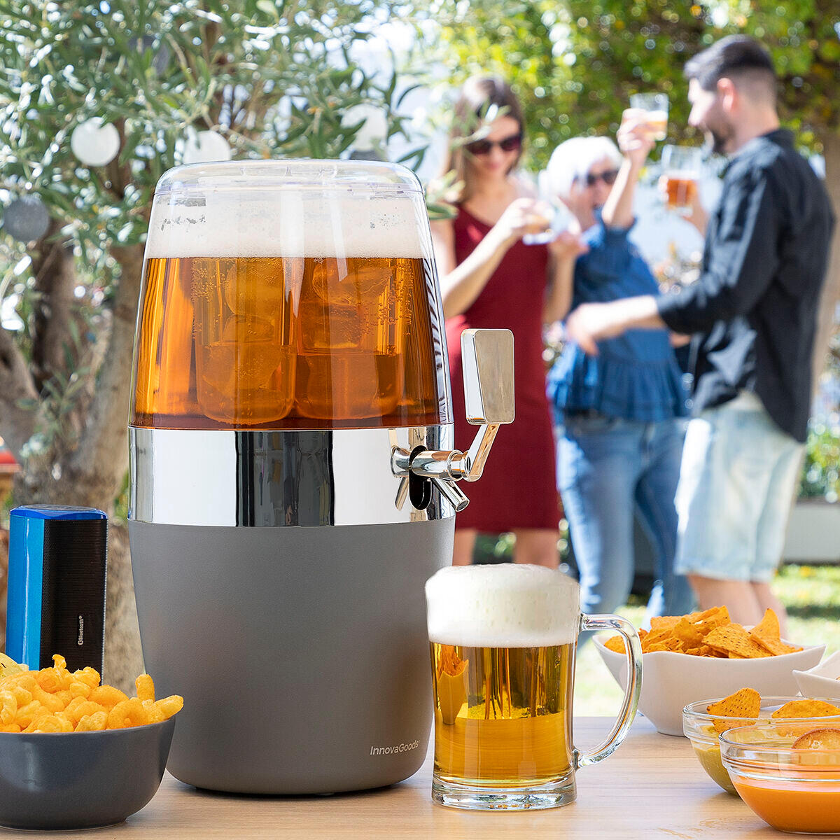 Pack Dispensador de Cerveja InnovaGoods e 2 Óculos de Sol Sunfold France 5/5