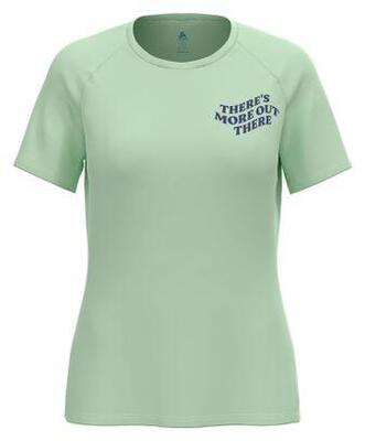 Odlo essential print dames jersey met korte mouwen groen