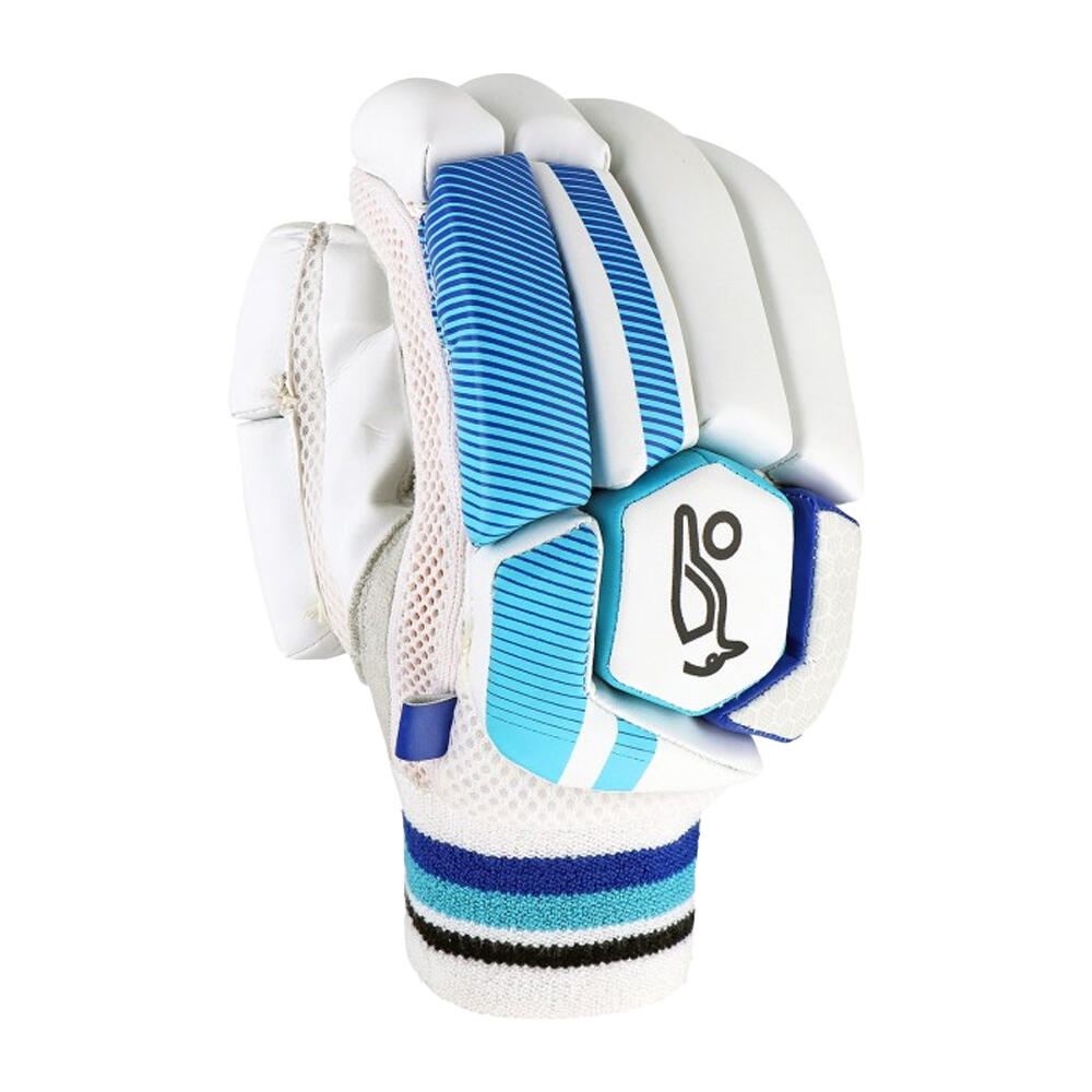 KOOKABURRA Childrens/Kids 2025 Rapid 5.1 Left Hand Batting Glove (White/Blue)
