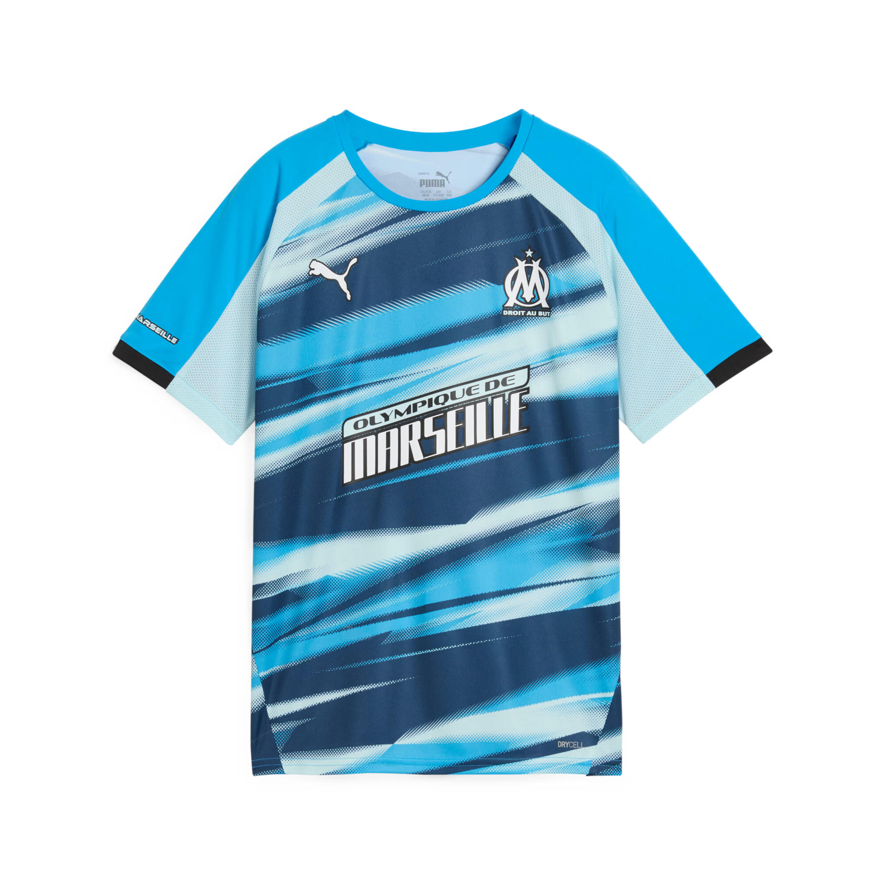 Puma - Maillot Faster Enfant Om 2024/25 - Maillot Manches Courtes - Bleu -  8 À 10 Ans - Decathlon