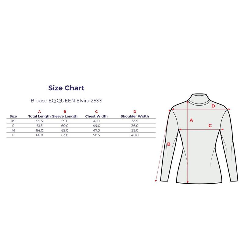 Bluza jeździecka damska EQUESTRIAN QUEEN Elvira 25SS zasuwana