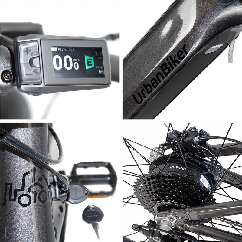 UB300B | E-Bike de munte | Până la 140 km | Gri | 29"