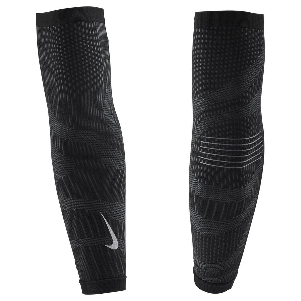 Unisex Adult Zoned Knitted Arm Sleeves (Black)