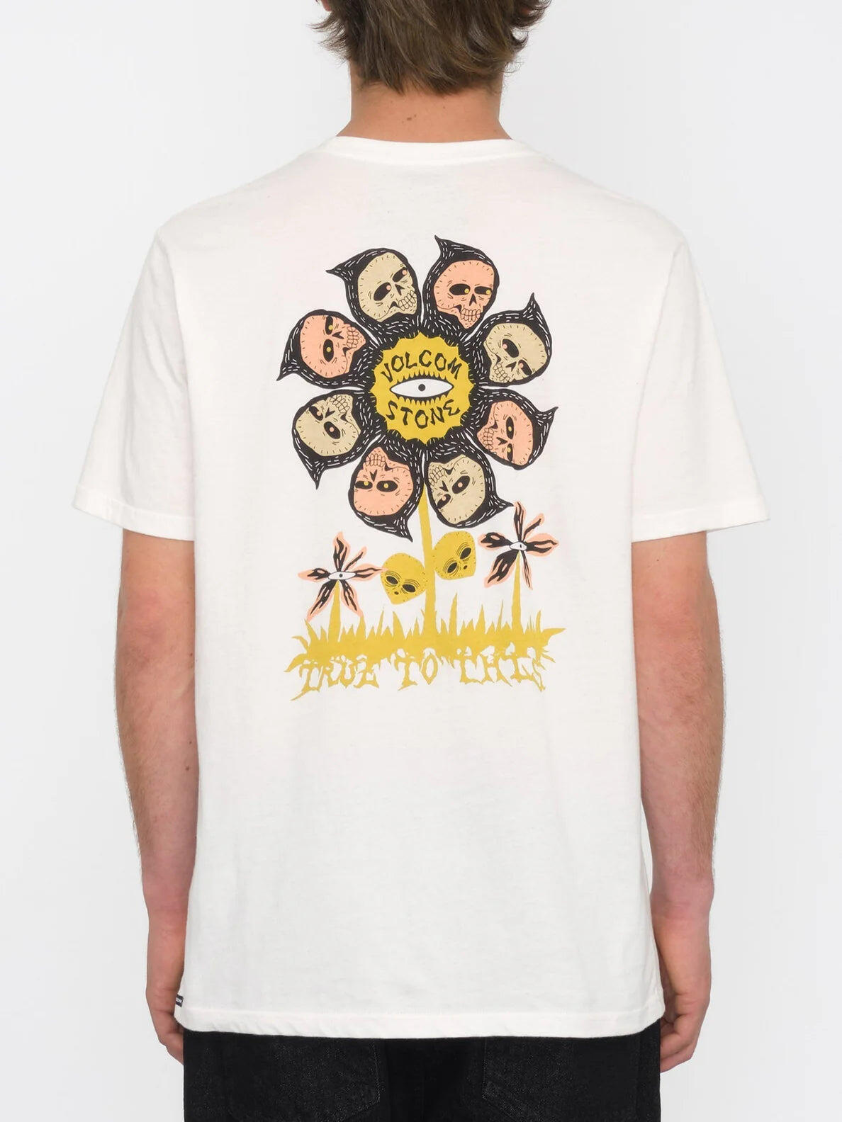 T-shirt a maniche corte Volcom Flower Budz - bianco sporco 2/7