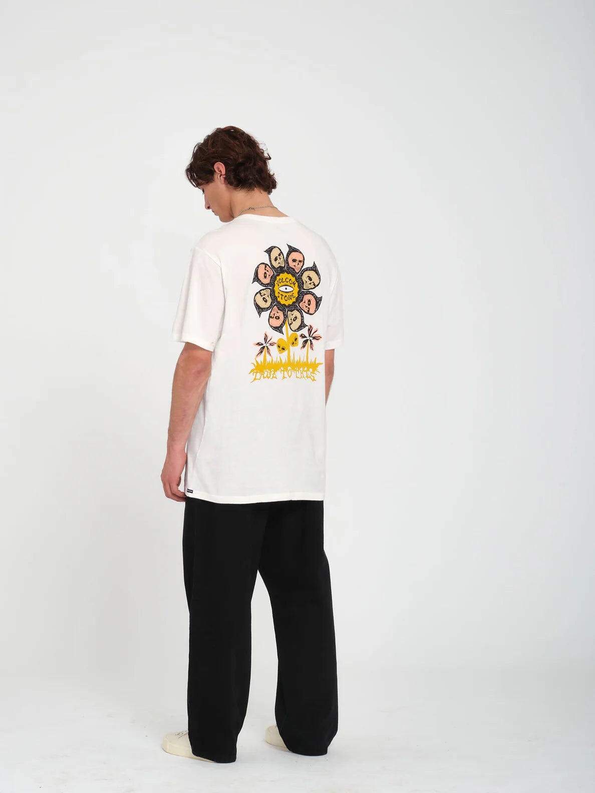 T-shirt a maniche corte Volcom Flower Budz - bianco sporco 4/7