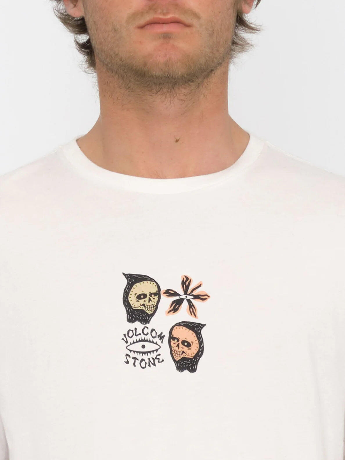 T-shirt a maniche corte Volcom Flower Budz - bianco sporco 3/7