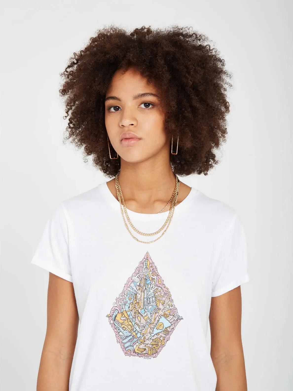 T-shirt - Skate - Mulher - Radical Daze - Regular fit - Branco 4/4
