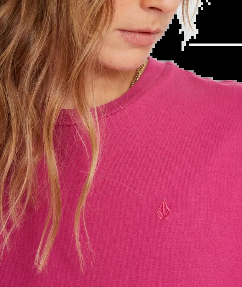 T-shirt - Skate Casual - Mulher - Estampado algodão - Rosa 3/4