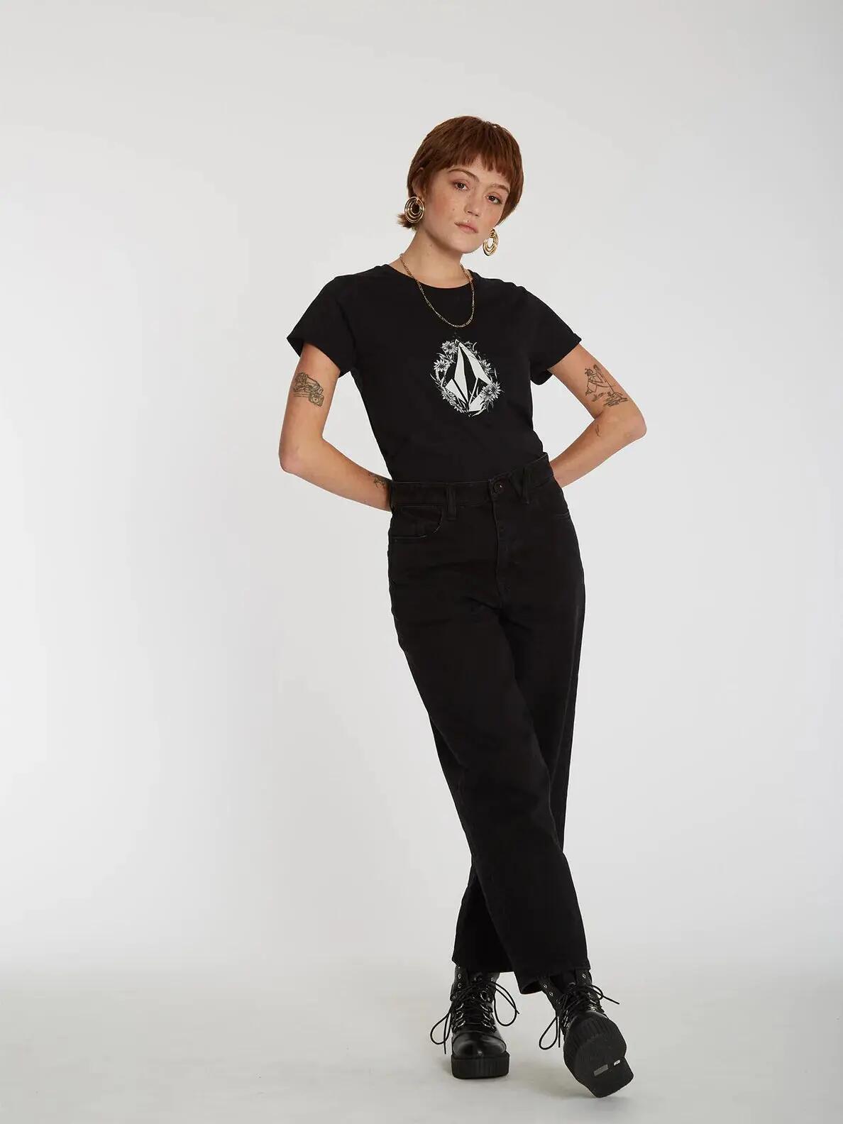 T-shirt - Skate - Mulher - Confortável, estampado - Radical Daze Tee - Preto 3/4