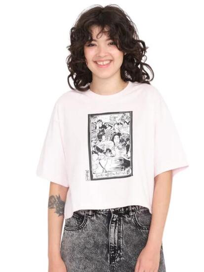 T-shirt da ragazza Volcom Drumstone - Lilla Ash
