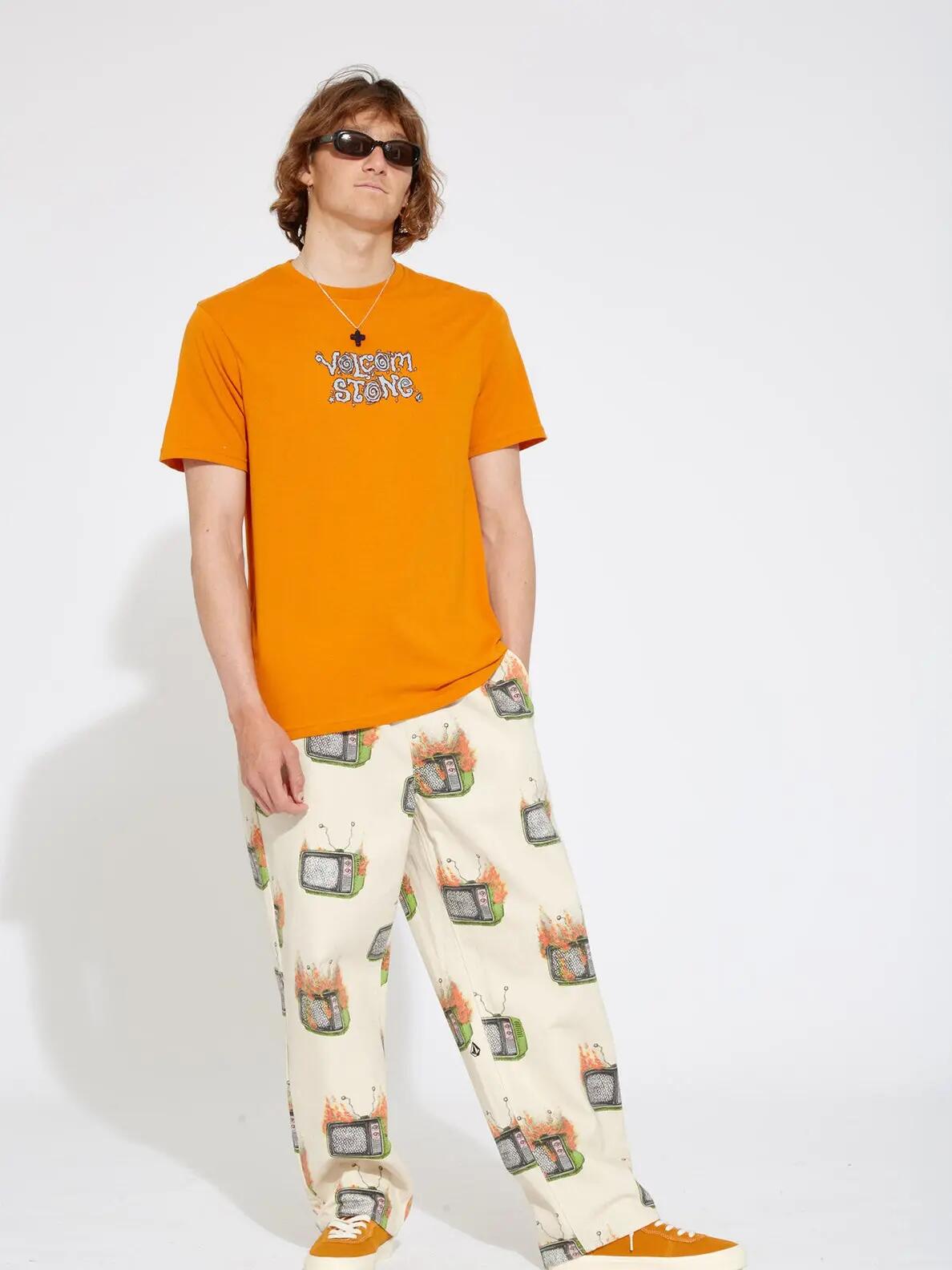 T-shirt - Skate - Justin Hager In Type - Manga curta - Saffron 4/4