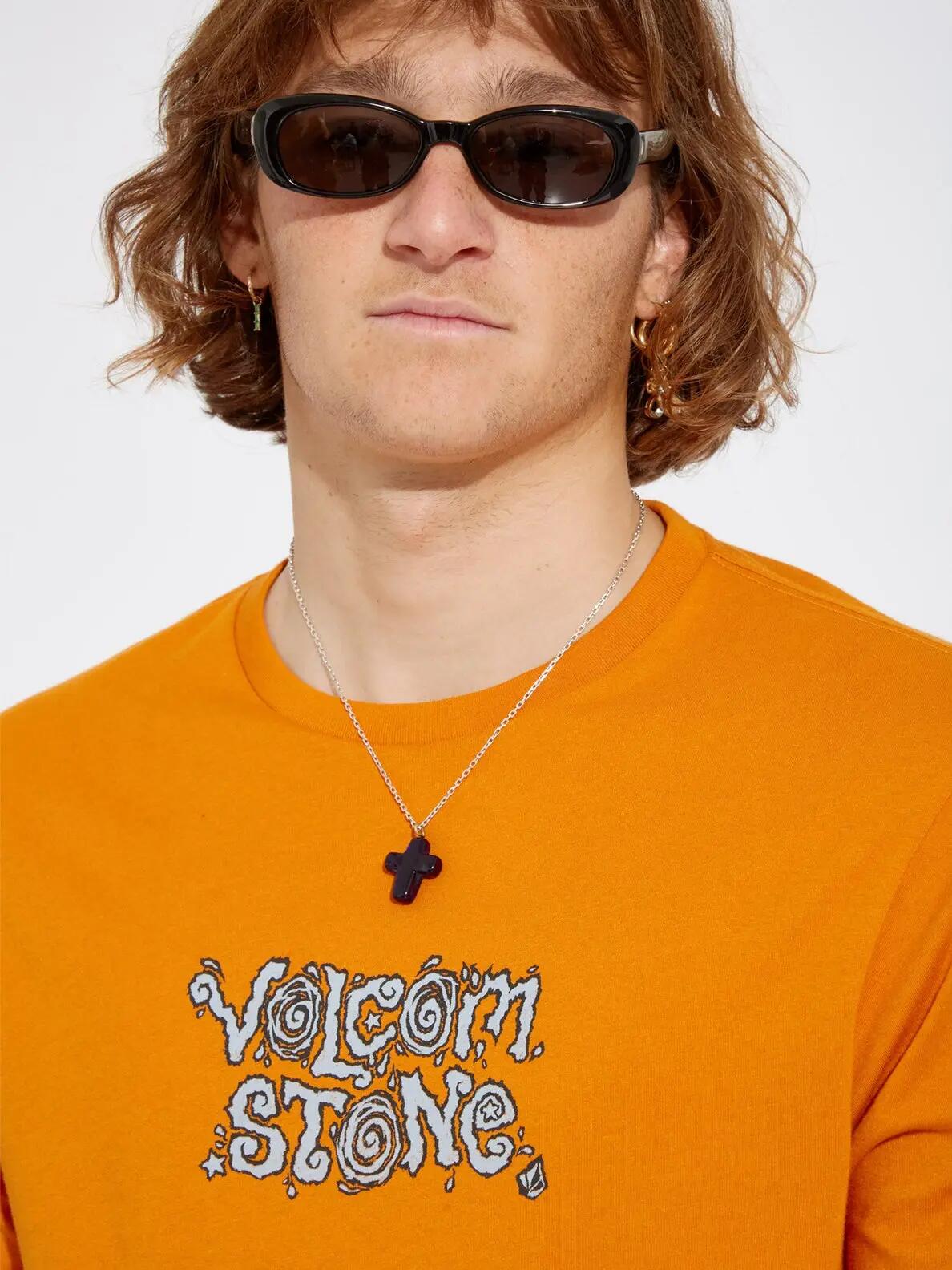 T-shirt - Skate - Justin Hager In Type - Manga curta - Saffron 3/4