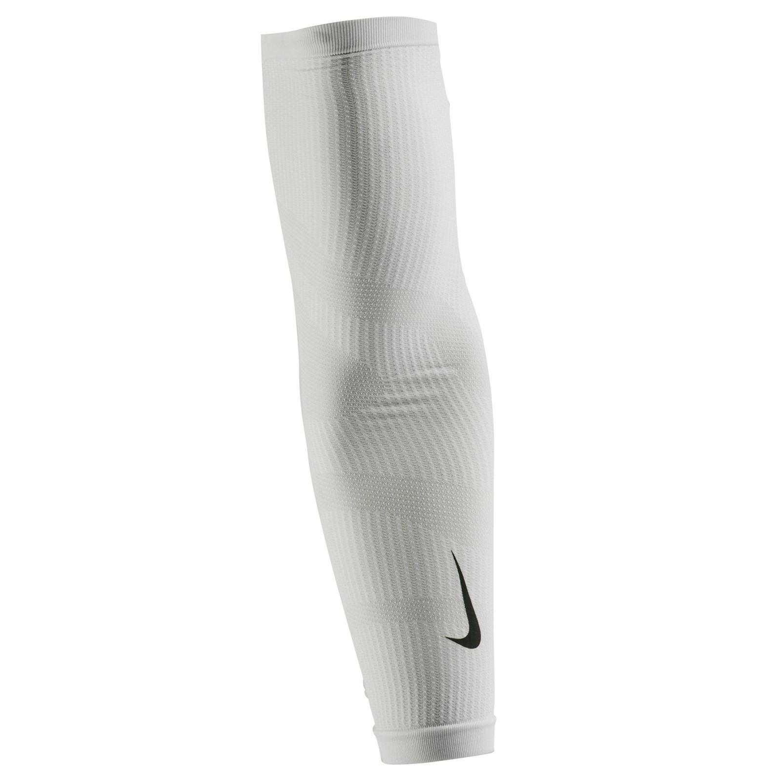 Adulto Unisex Lavorato A Maglia Manicotti Per Braccia Nike Zoned Argento 2/3
