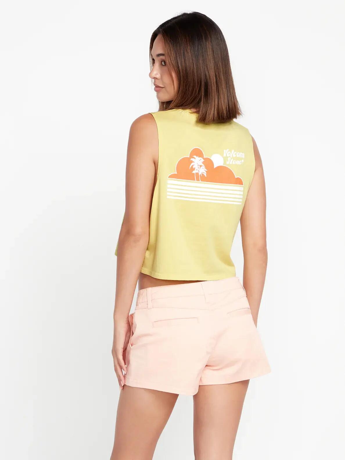 T-shirt - Skate - Mulher - Crop top curto, estampado - Stone Hour - Citron 2/3