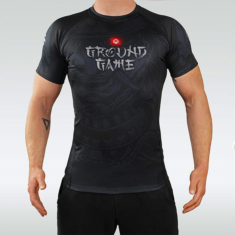 Rashguard do MMA męski Ground Game SAMURAI 2.0 z krótkim rękawem
