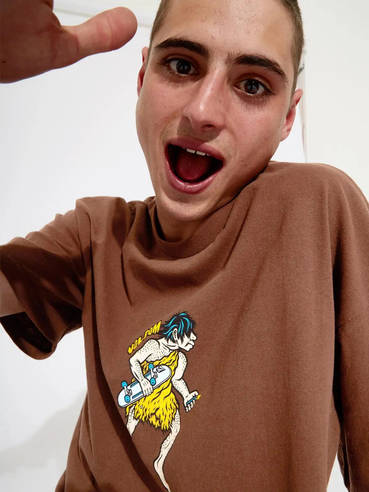 T-shirt - Monopatinismo - Unisexo - Estampado Todd Bratrud 2 SS - Castanho 3/4