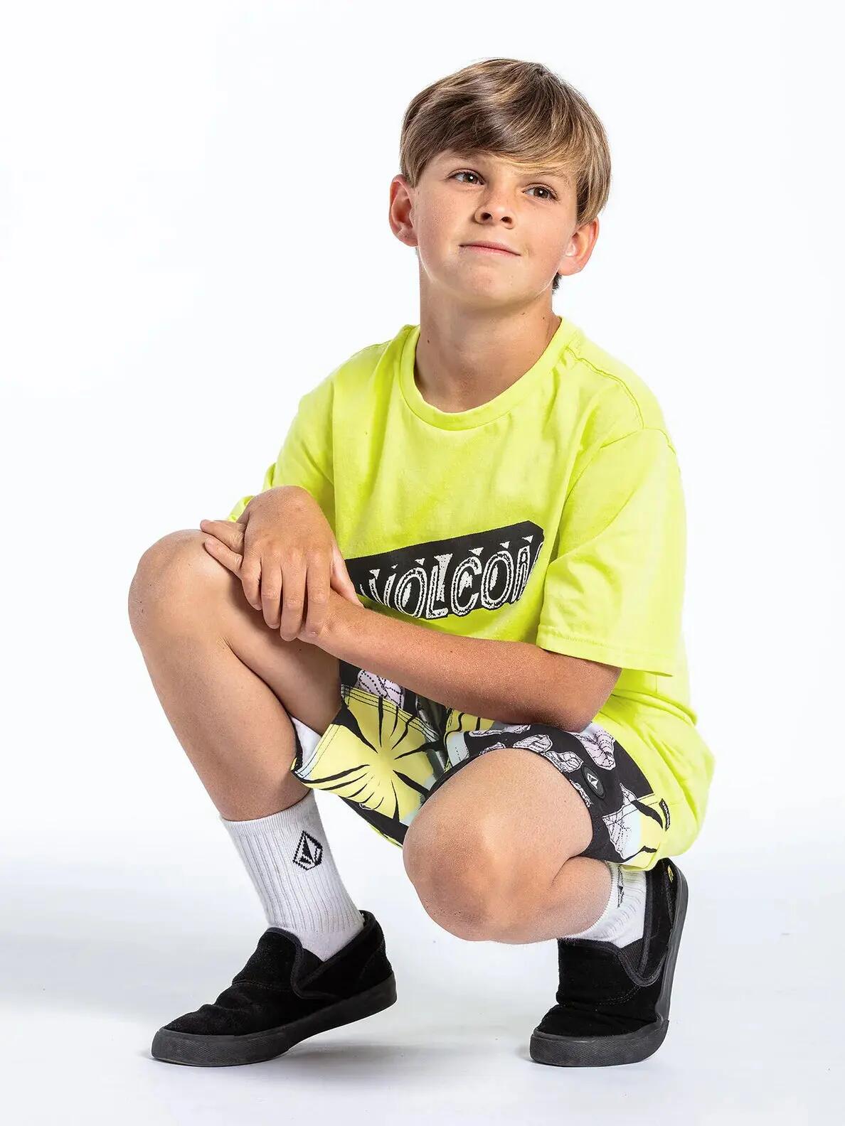 Camiseta - Skate - Boys - Gráfica Lexip ss Limeade - Amarillo 3/4