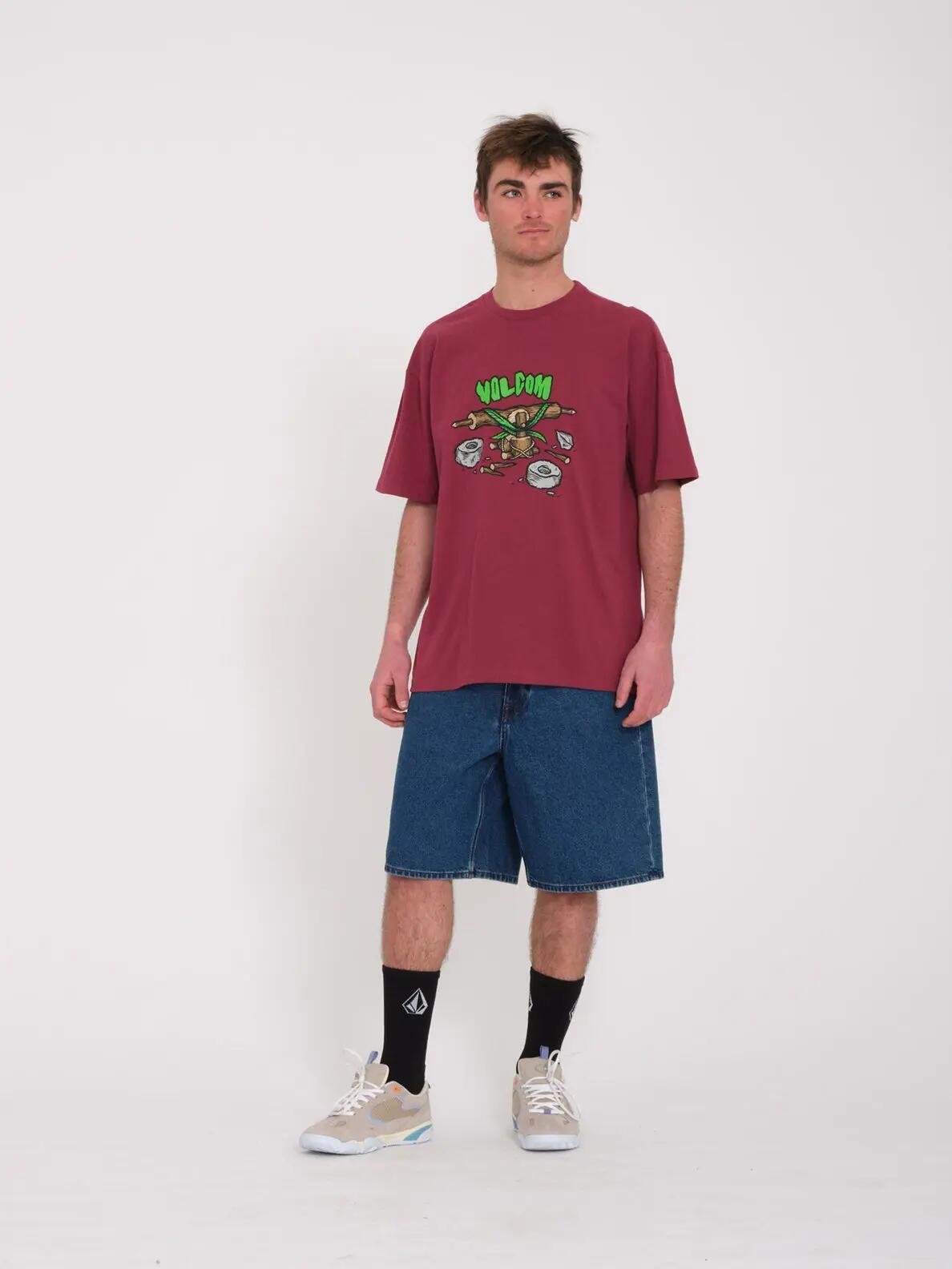 T-shirt - Skate - Unisexo - Estampa Todd Bratrud - Roxo 3/4